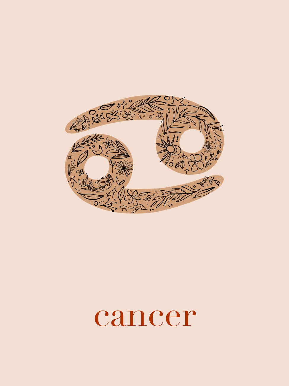 Cancer Zodiac Sign Canvas Print by Emanuela Carratoni | iCanvas