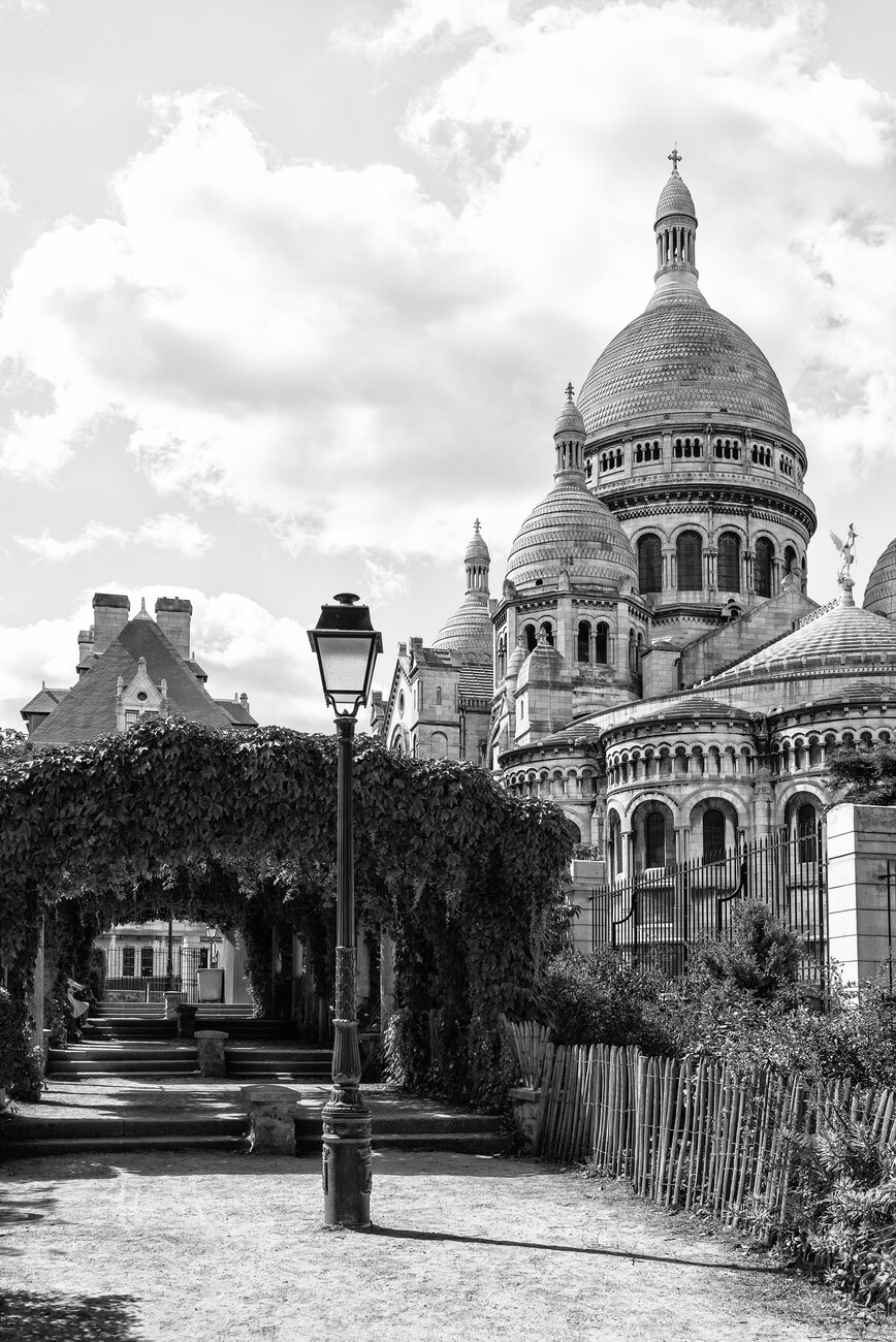 Art Photography Black Montmartre Sacre Coeur Basilica