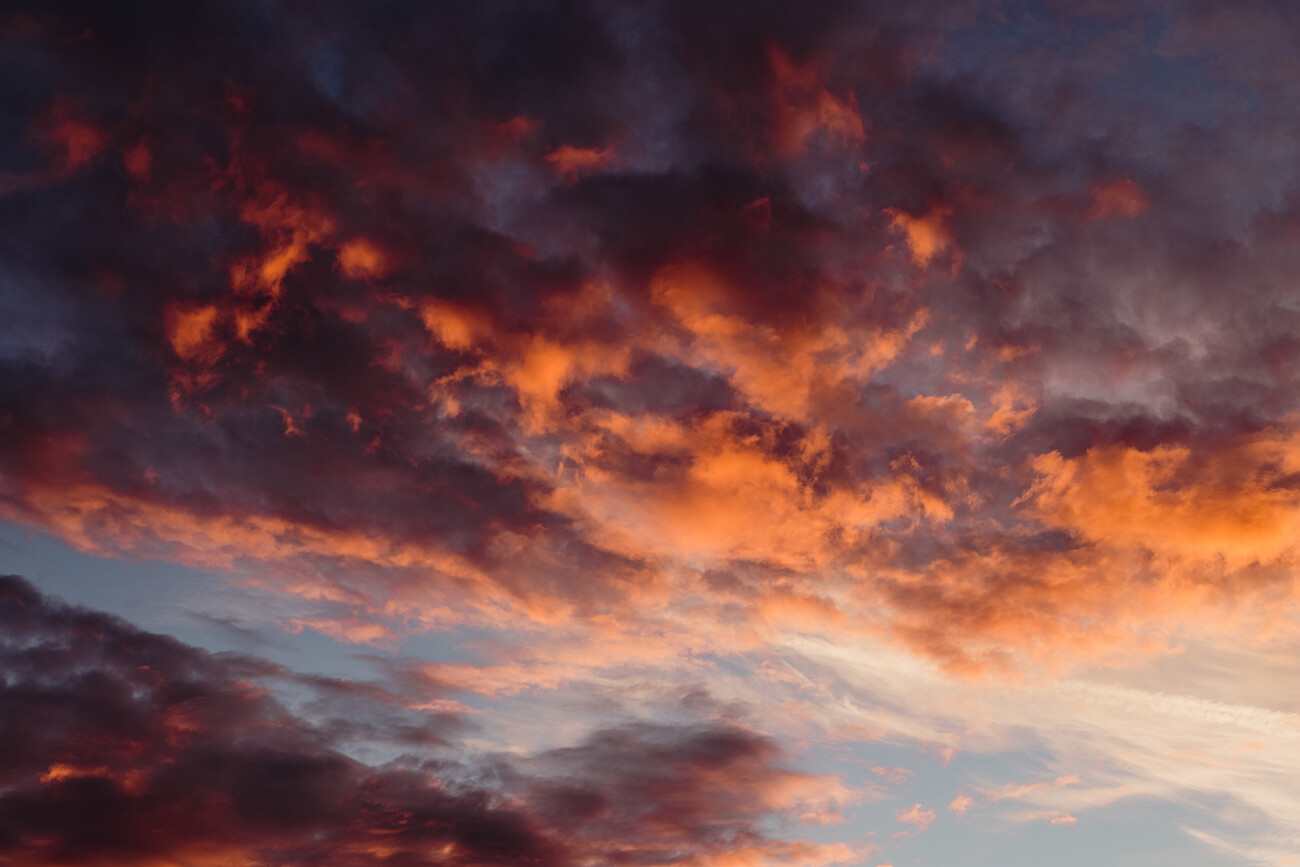 Colorful sky concept. Stunning sunset with vibrant twilight sky and clouds   – MasterBundles