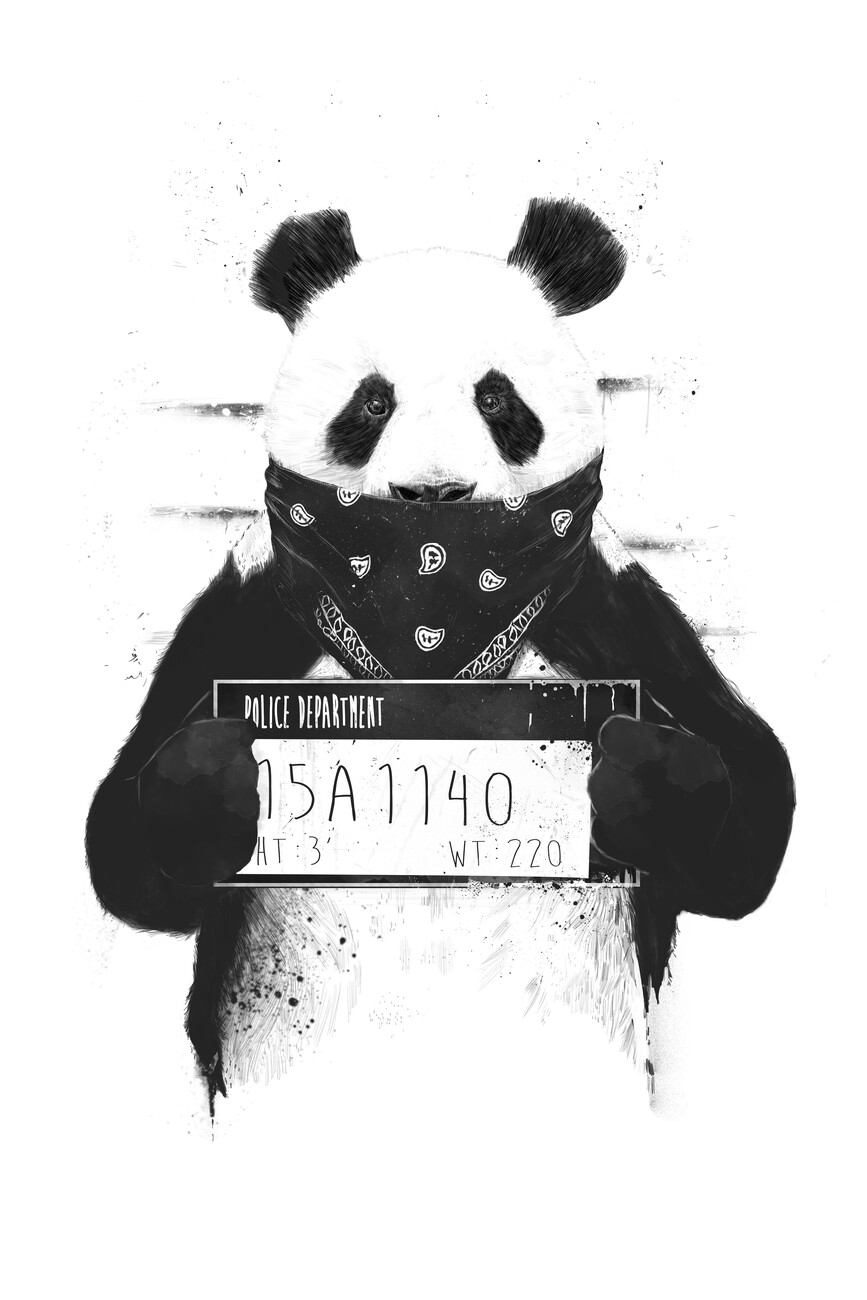 Samolepka Bad panda