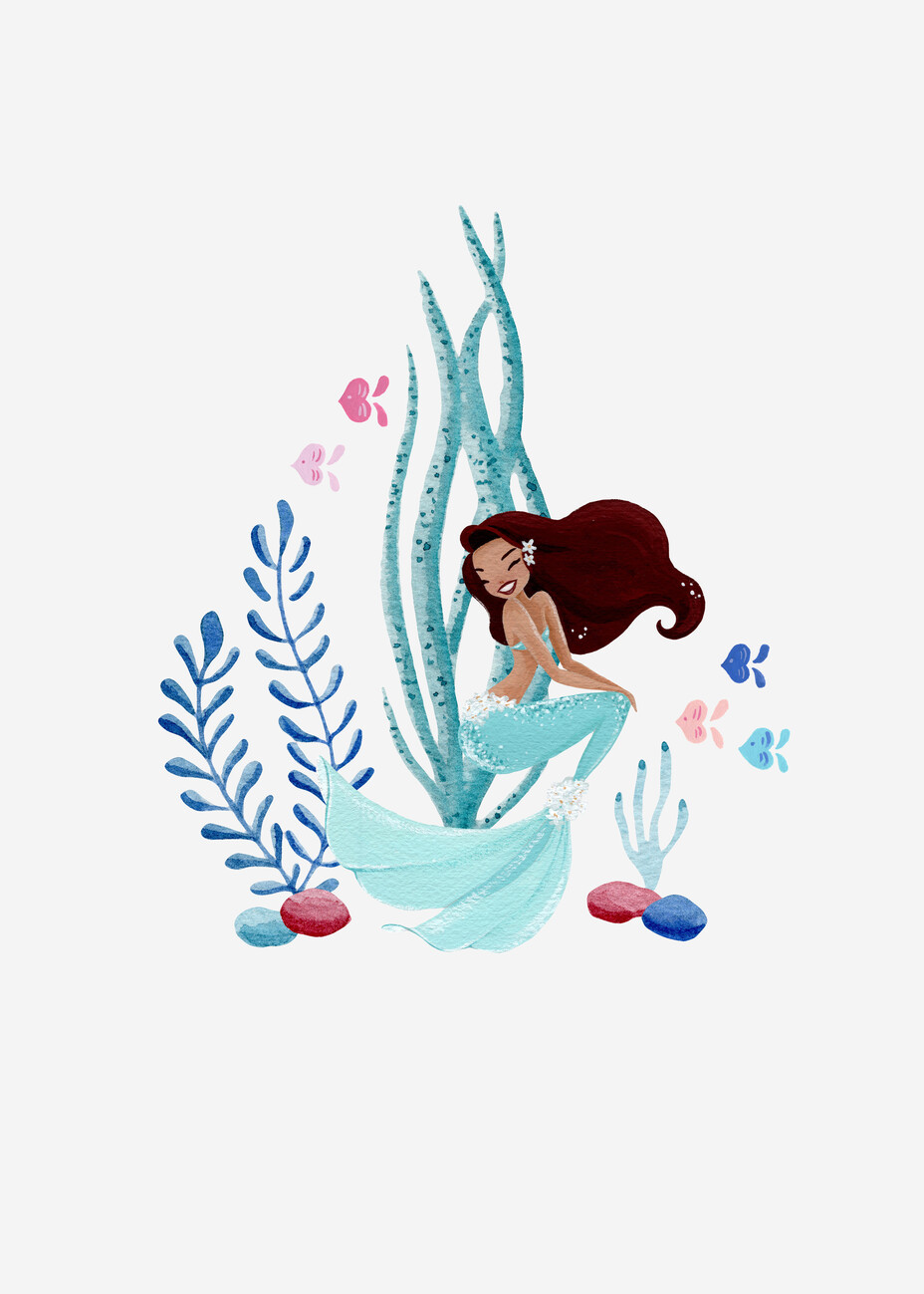 Wall Art Print | Mermaid underwater | Europosters