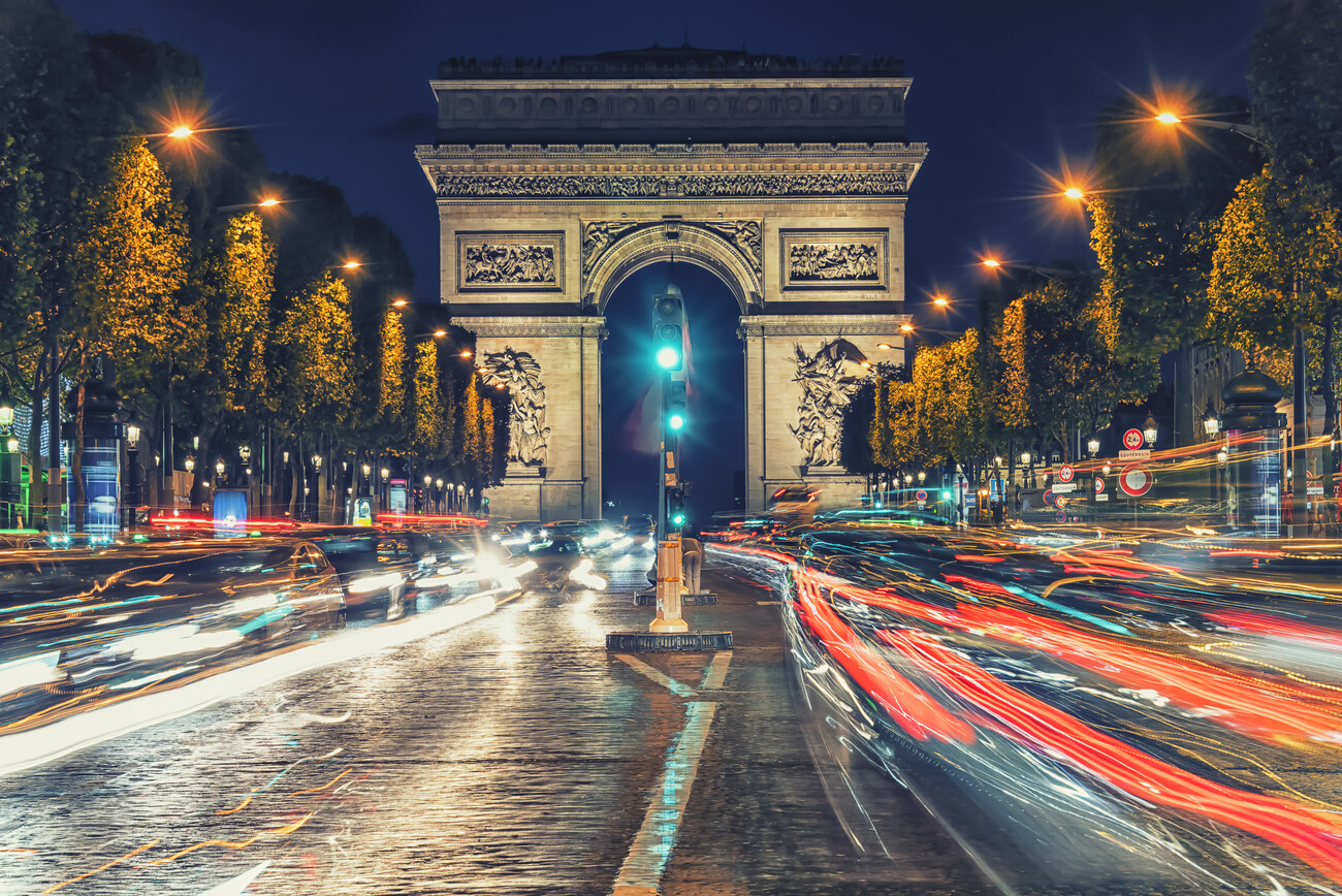 Photography Champs-Elysees By Night