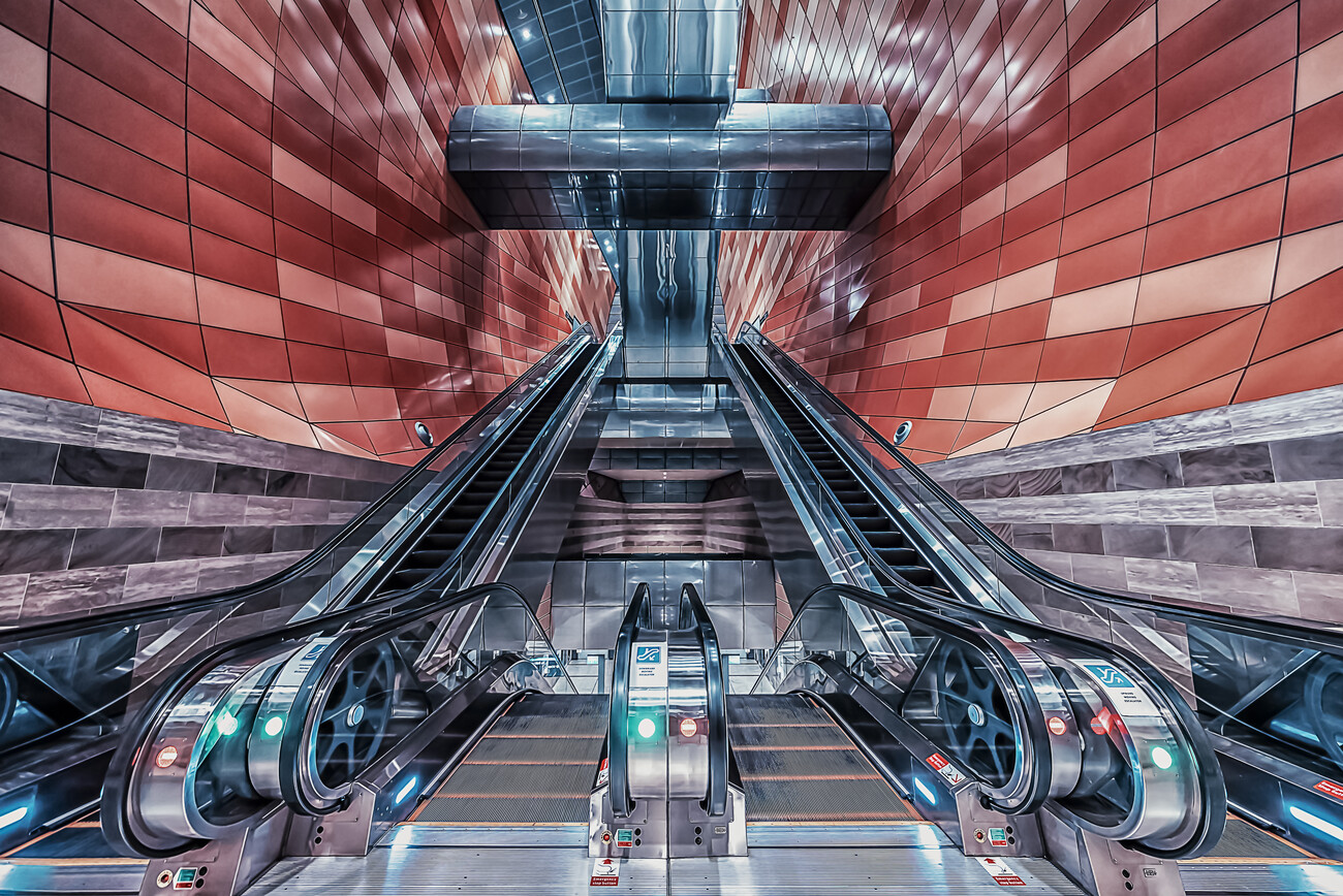 Art Photography Escalator