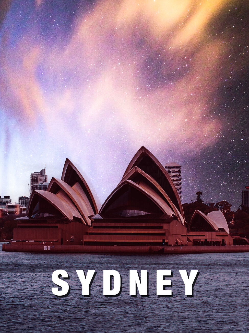 Sydney Opera at Night Wall Mural | Buy online at Europosters