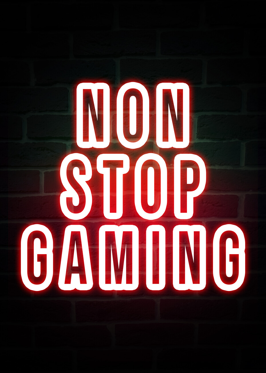 Poster Non Stop Gaming, Presentes & Merchandising