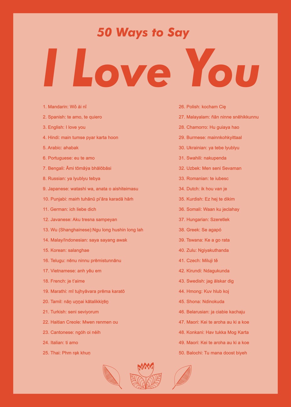 Ilustração artísticos, I Love you Poster