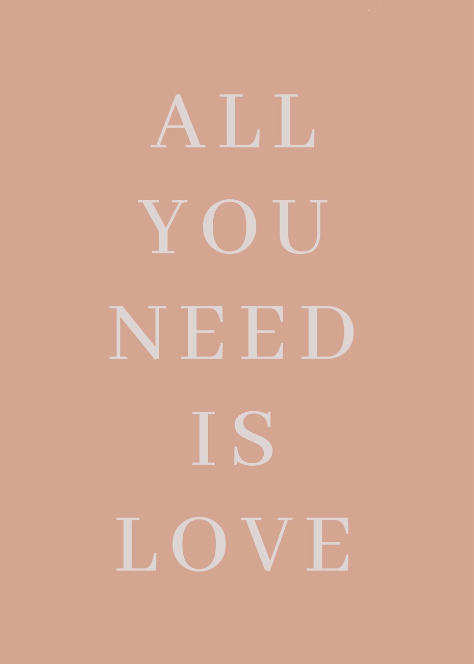 Illustration All you need is love