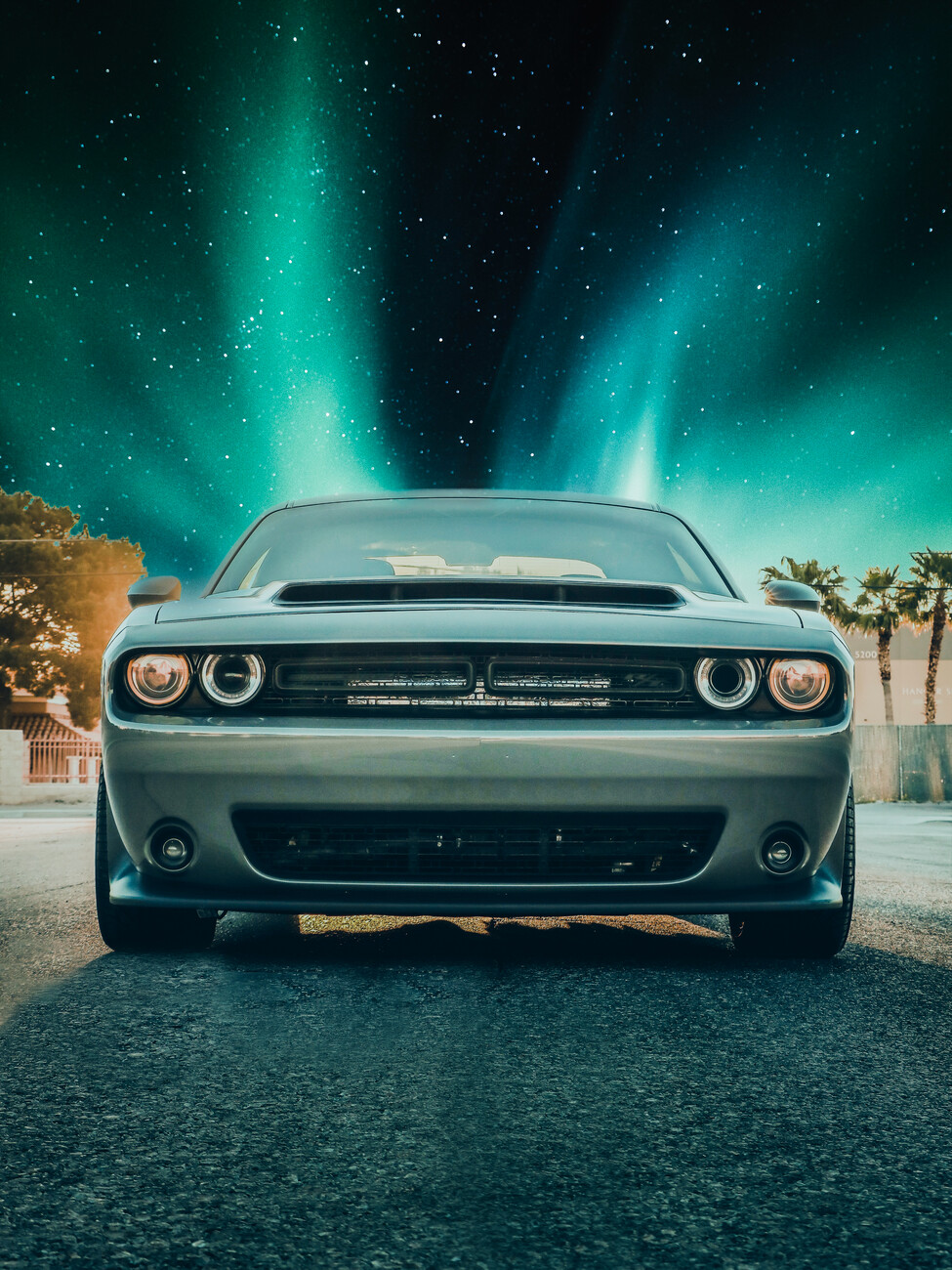 Art Poster Challenger Car