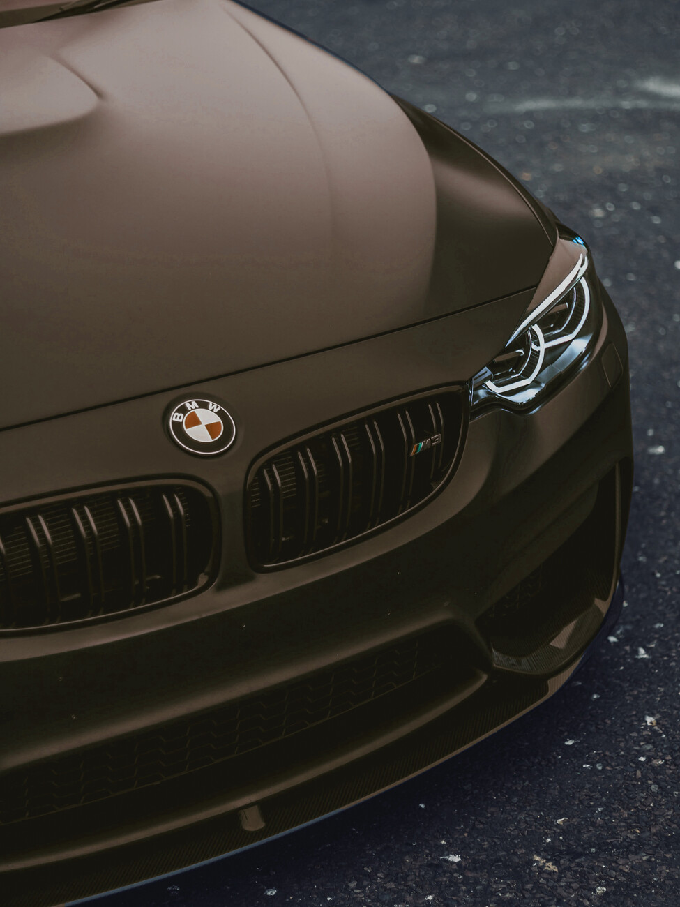 Car Logo Bmw Dark Matte Finish Poster Paper Print - Quotes