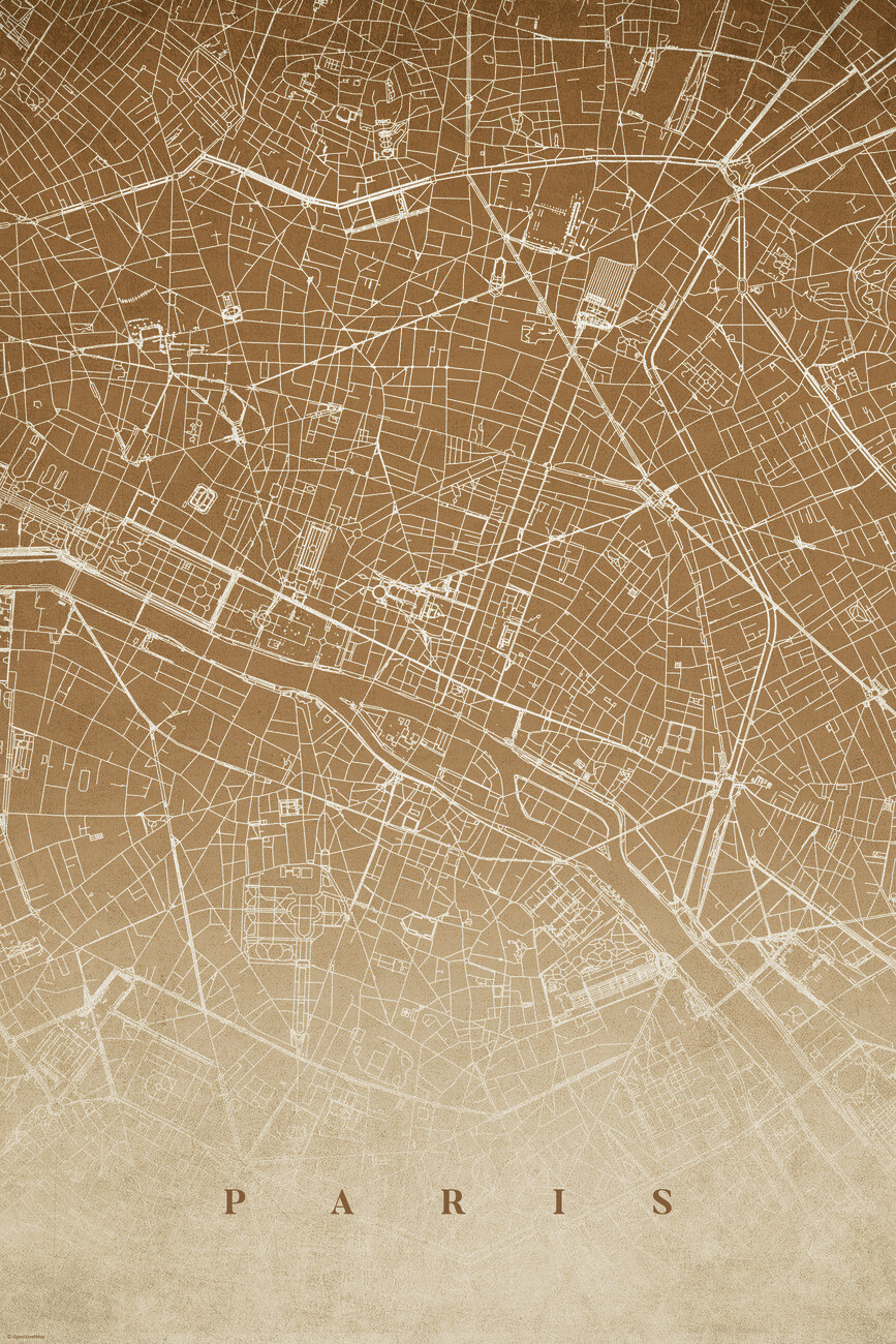 Mapa Retro Paris