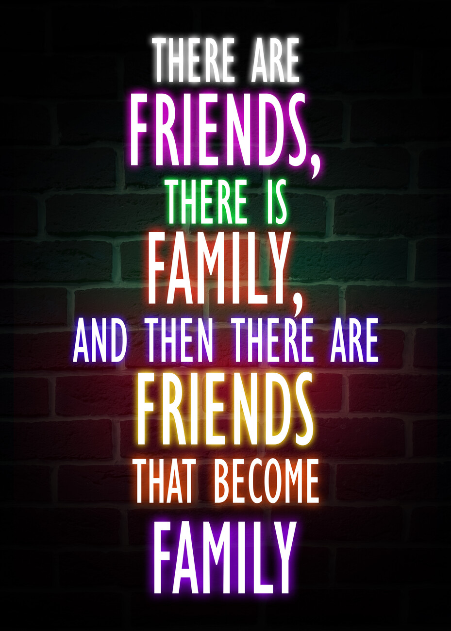 Friends - Famous quotes Wall Mural