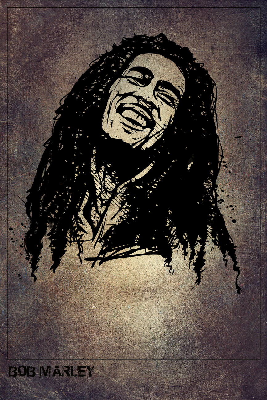 Wall Art Print Bob Marley Portrait | Gifts & Merchandise | Europosters