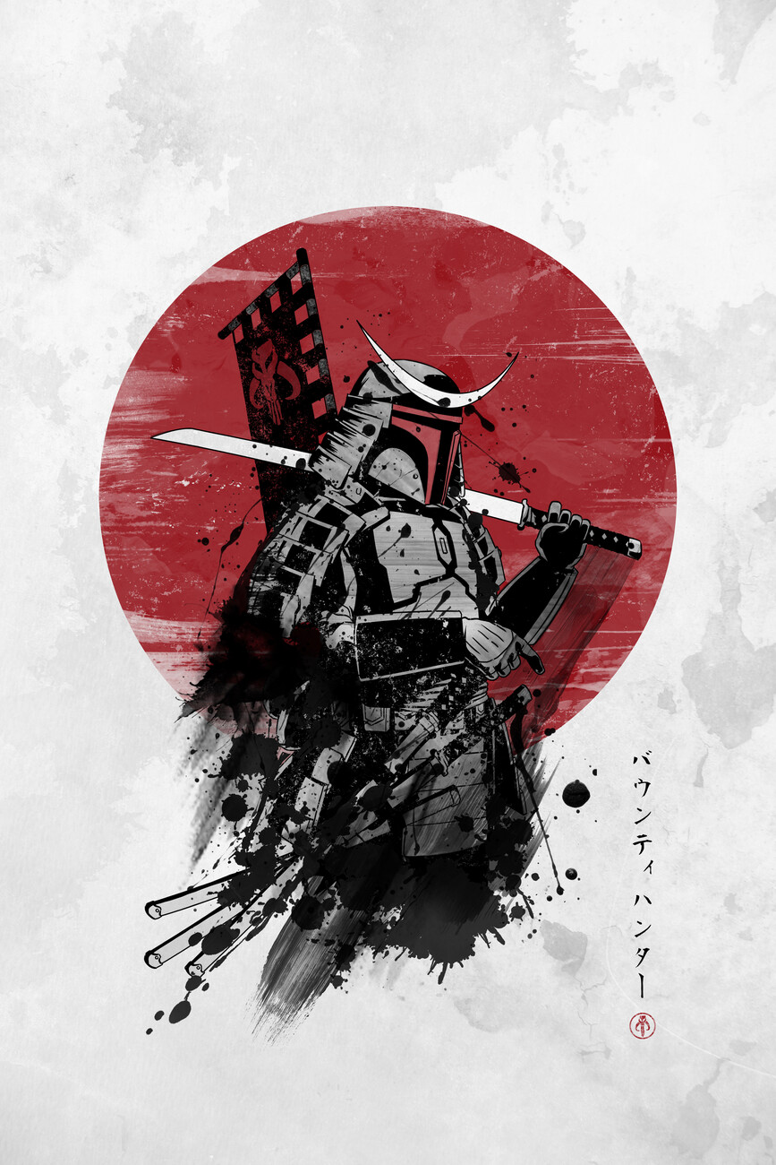 Wall Art Print Mandalorian samurai | Gifts & Merchandise | Europosters