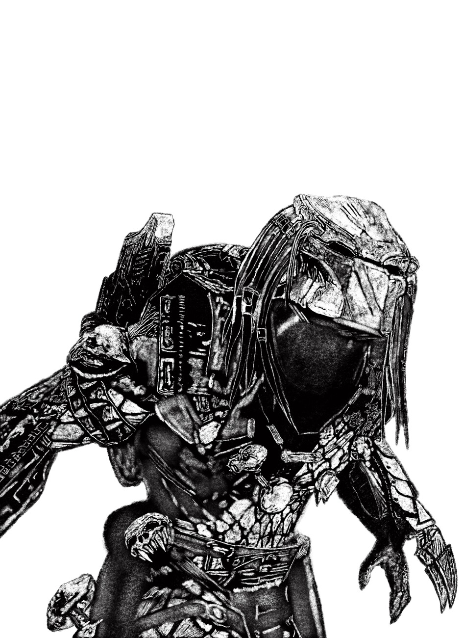 predator drawings art