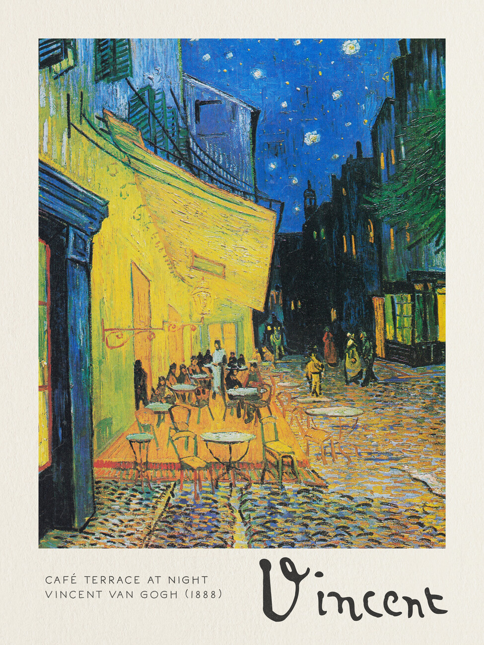 Taidejäljennös Café Terrace at Night - Vincent van Gogh