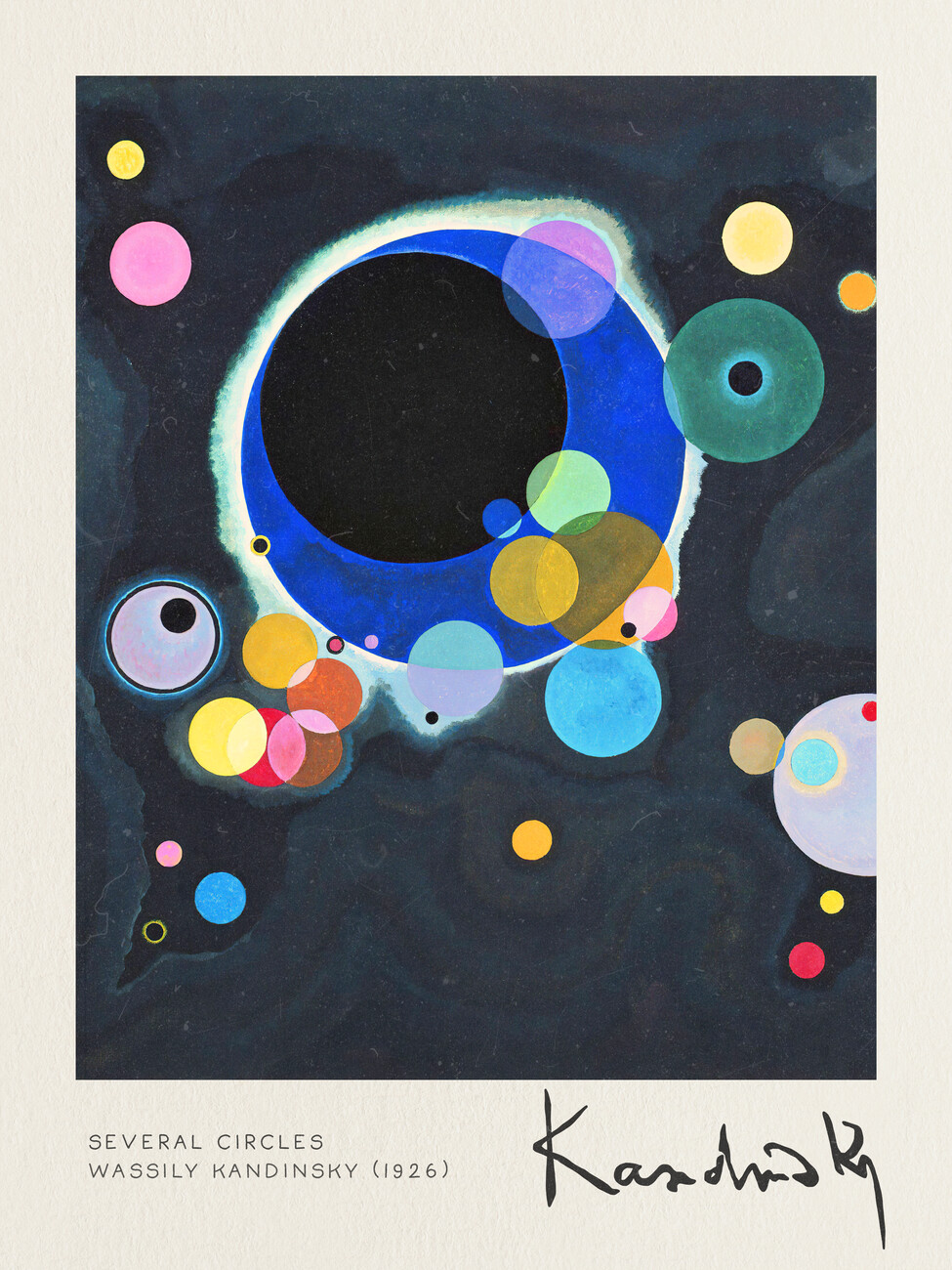 Obrazová reprodukce Several Circles - Wassily Kandinsky, (30 x 40 cm)