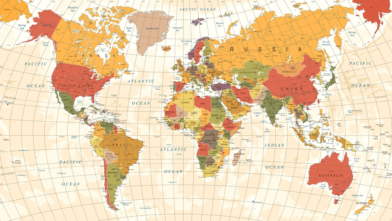 Vintage World Map