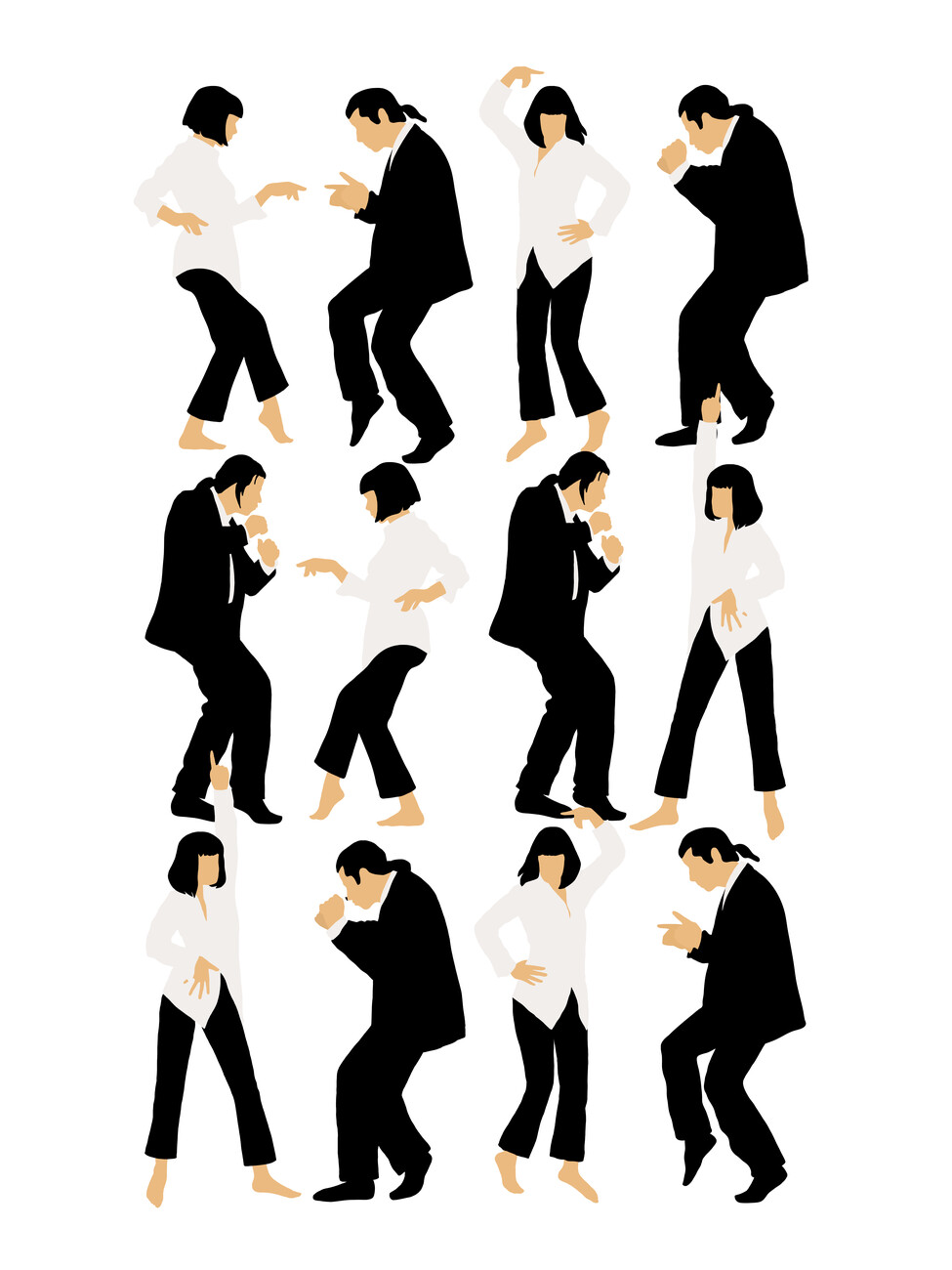 pulp fiction dance art