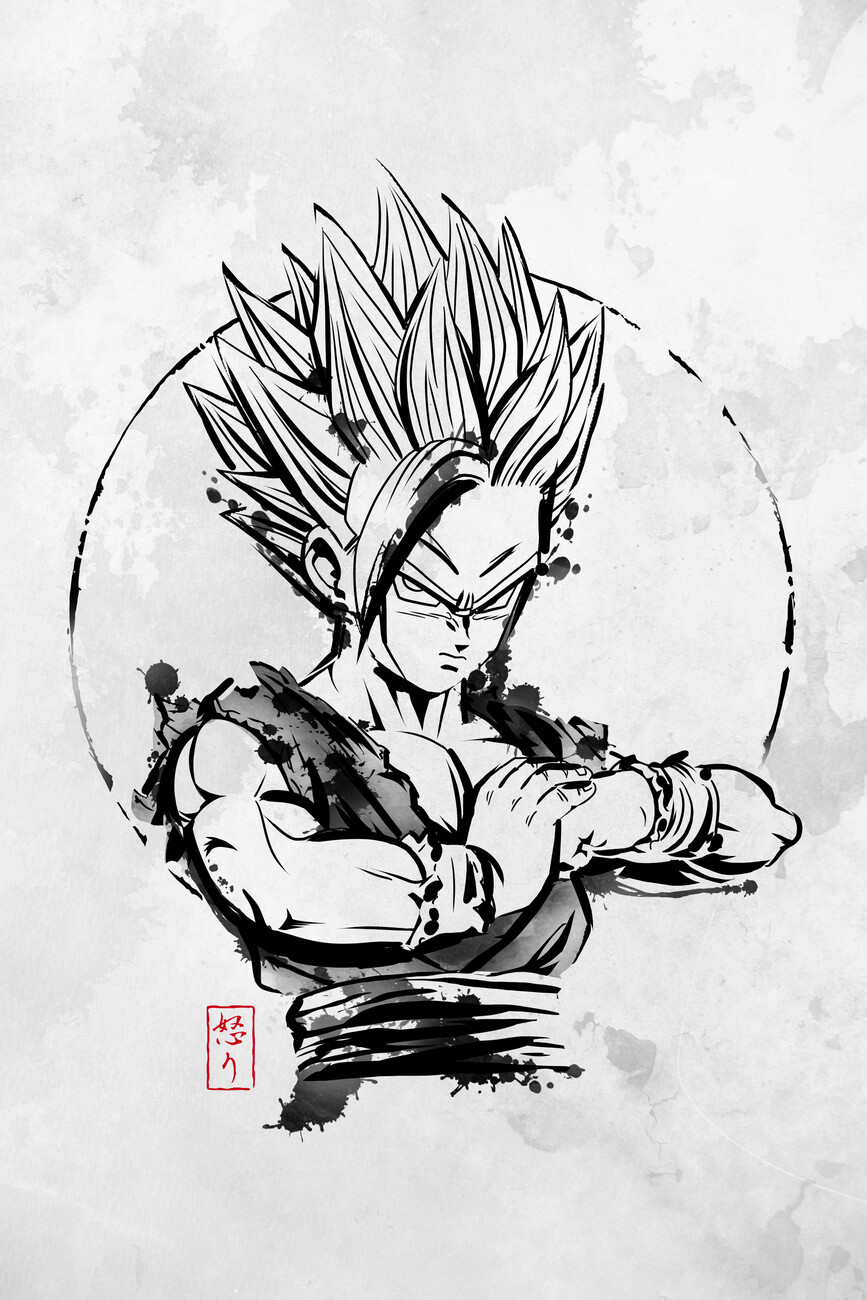 THE POWER AWAKEN - DRAGON BALL CUSTOM DRAWING