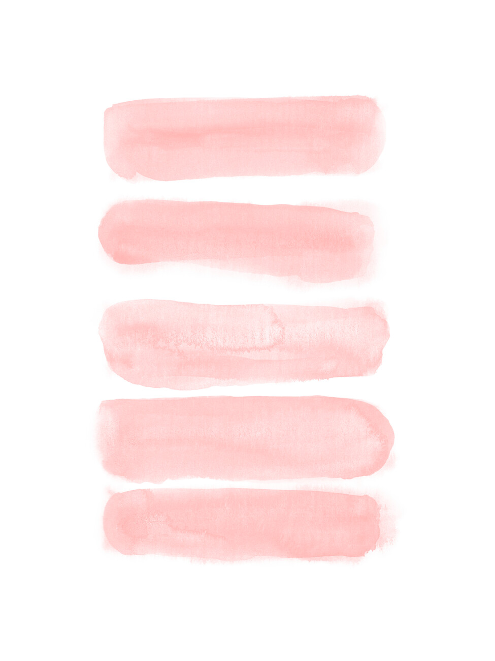 Illustration Soft pink watercolor brush strokes