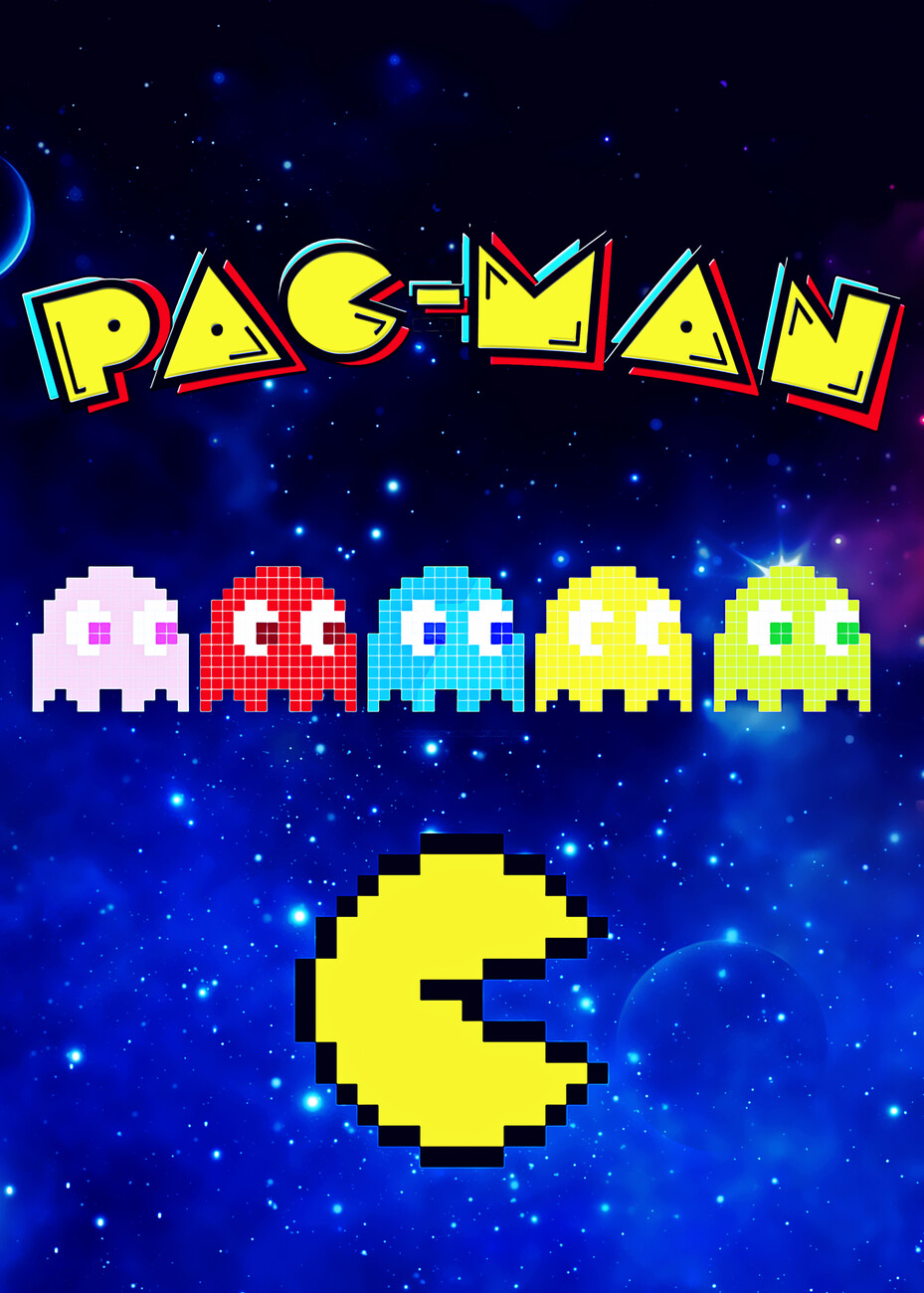 Giclée - Cartaz - Obra de arte em homenagem ao jogo Pac-Man - Catawiki