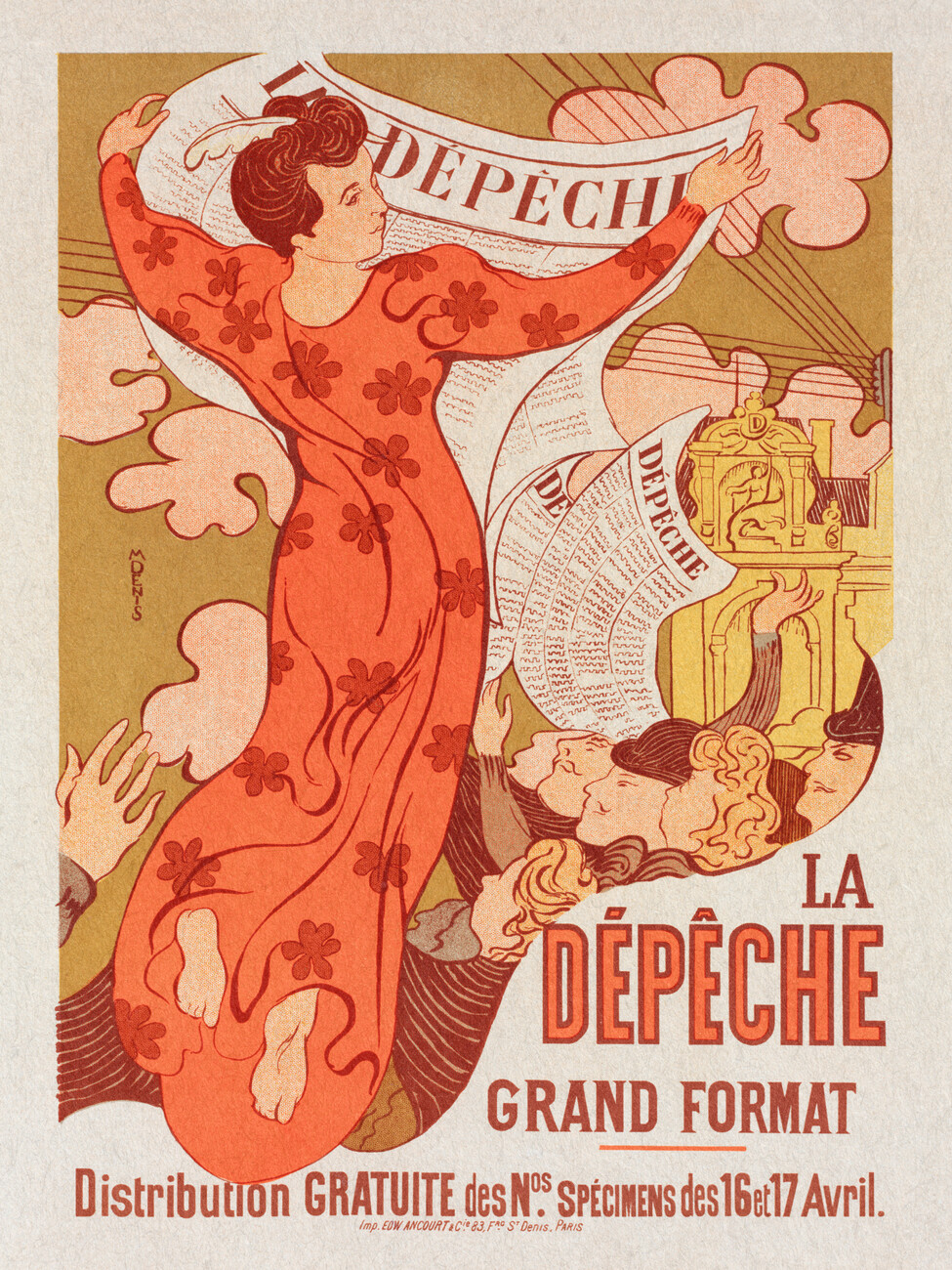 original art nouveau poster