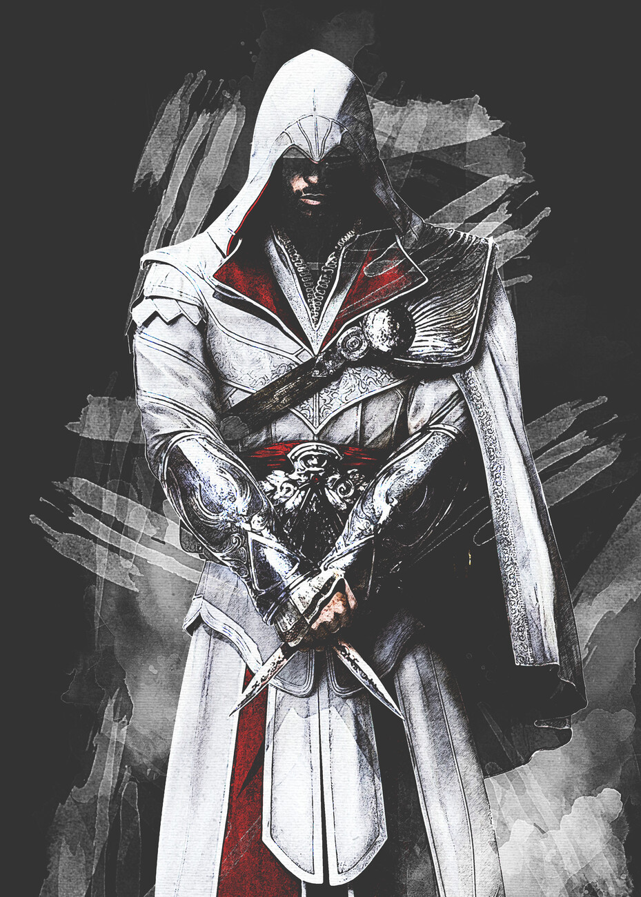 Konsttryck Assassins Hero Game