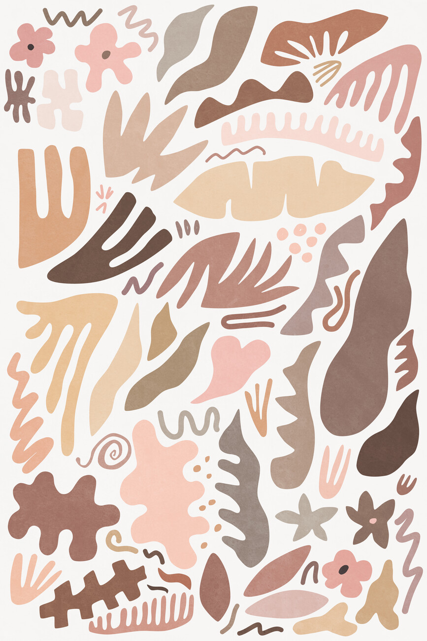 Wall Art Print, Blush Flora I