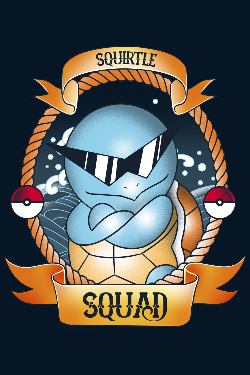 Wall Art Print Squirtle Squad | Gifts & Merchandise | Europosters