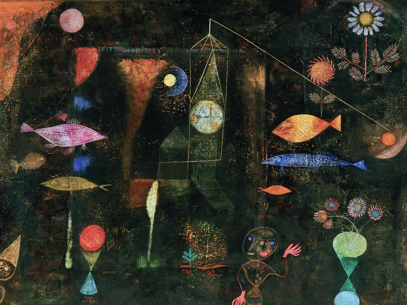 Obrazová reprodukce Fish Magic - Paul Klee, (40 x 30 cm)