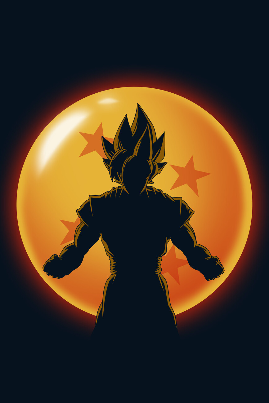 Wall Art Print Super Saiyan Hero, Gifts & Merchandise