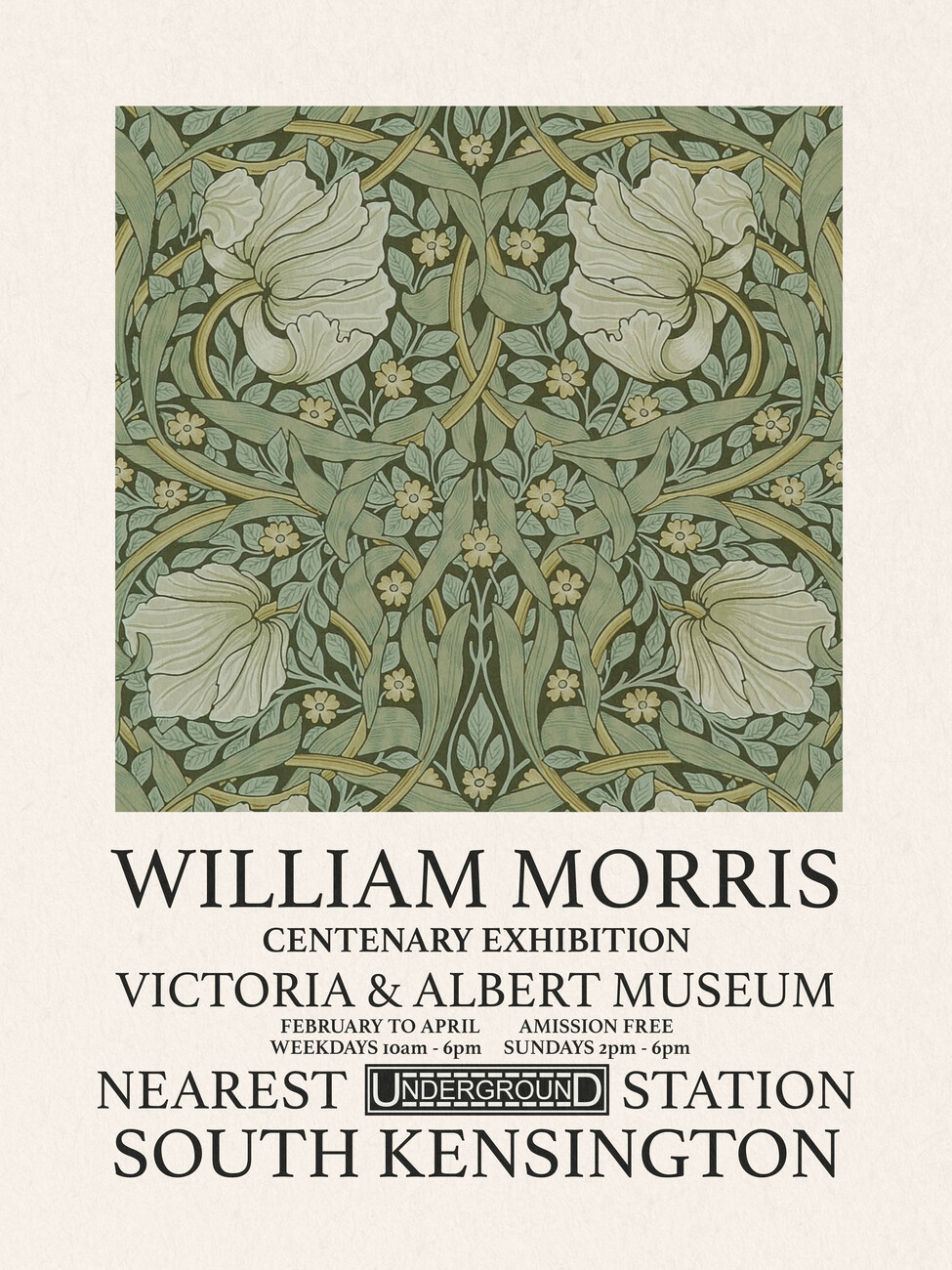 Obrazová reprodukce Pimpernel (Special Edition) - William Morris, (30 x 40 cm)