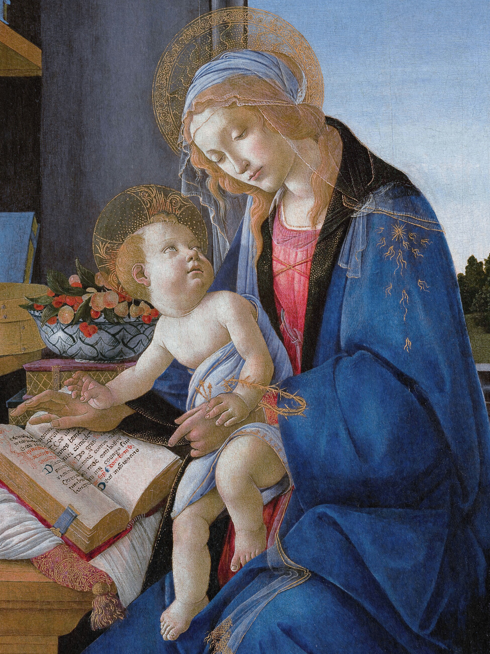 Obrazová reprodukce The Madonna & The Book - Sandro Botticelli, (30 x 40 cm)