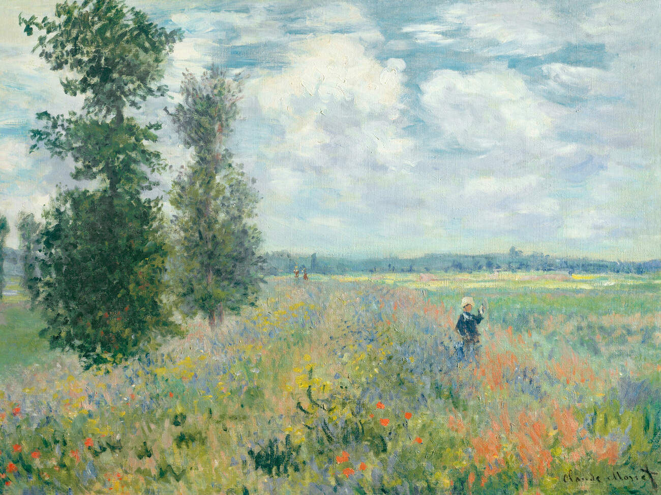 Illustration Poppy Fields near Argenteuil - Claude Monet