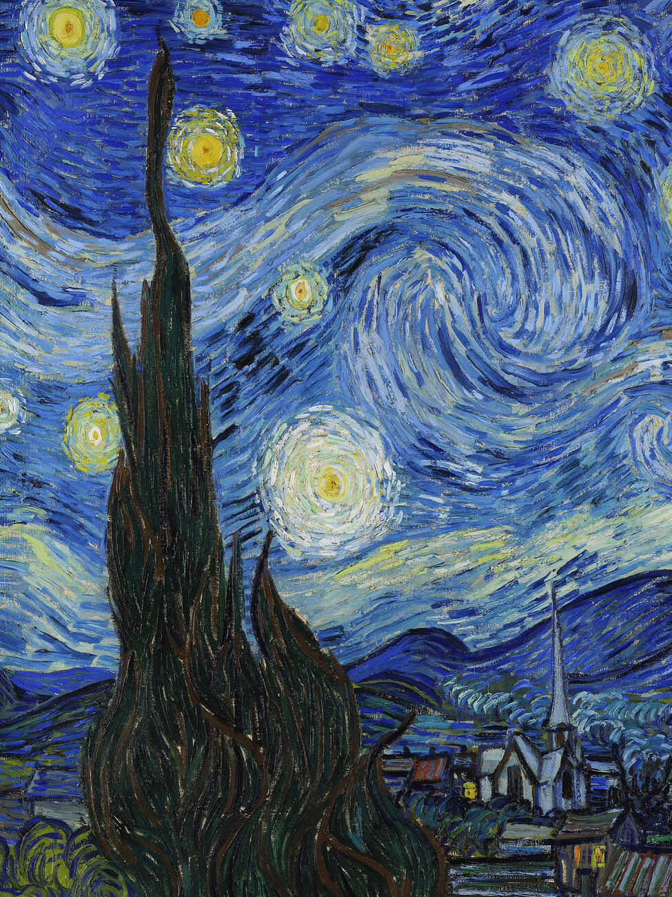 The Starry Night - Vincent van Gogh  Reproductions of famous paintings for  your wall