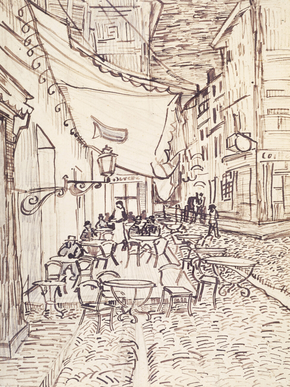 van gogh cafe terrace at night wallpaper