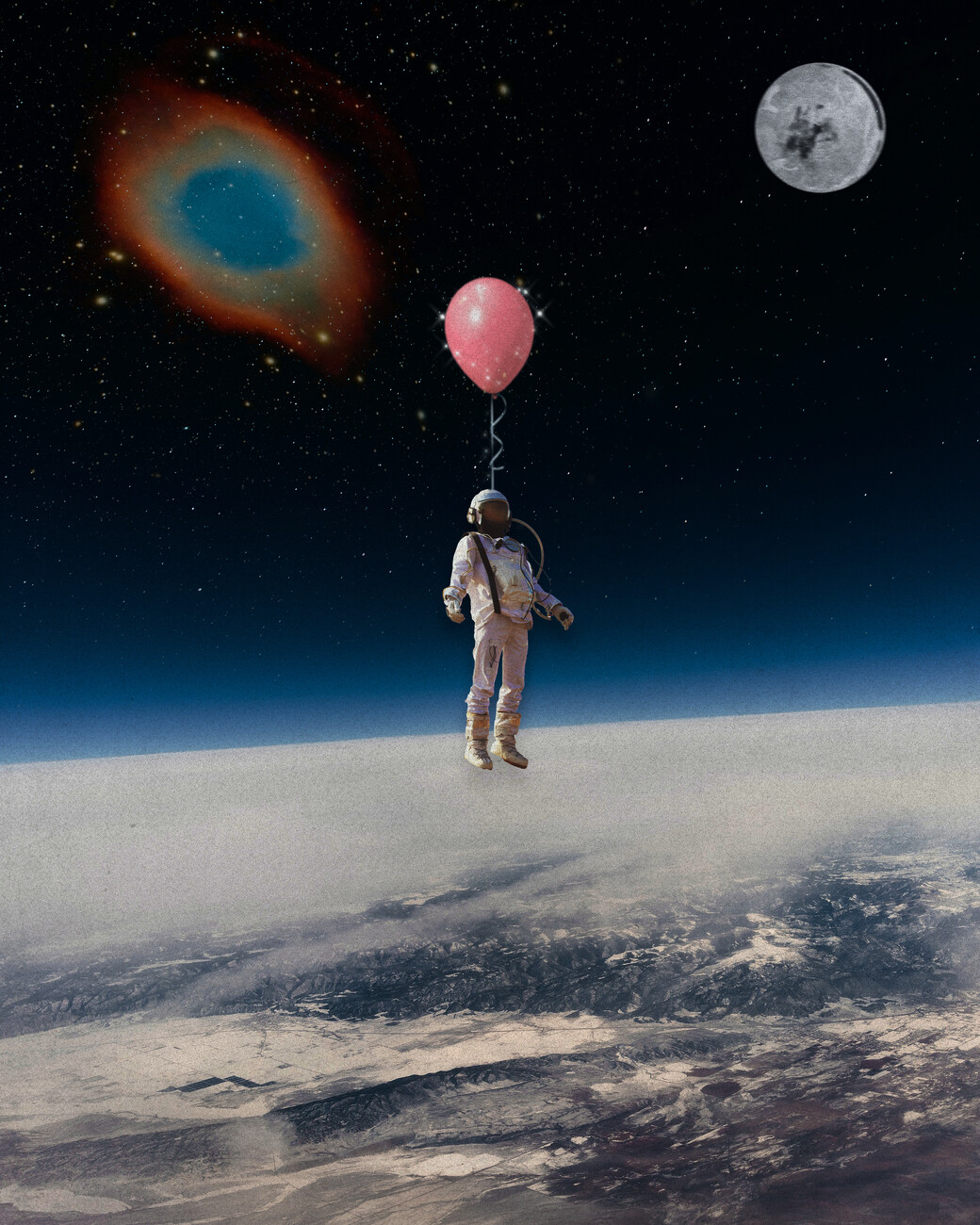 art planets astronaut