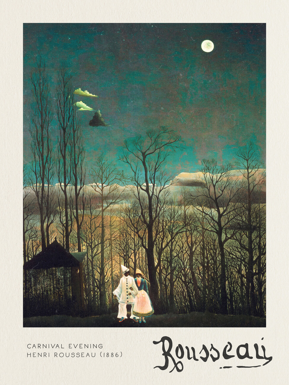 Obrazová reprodukce Carnival Evening - Henri Rousseau, (30 x 40 cm)