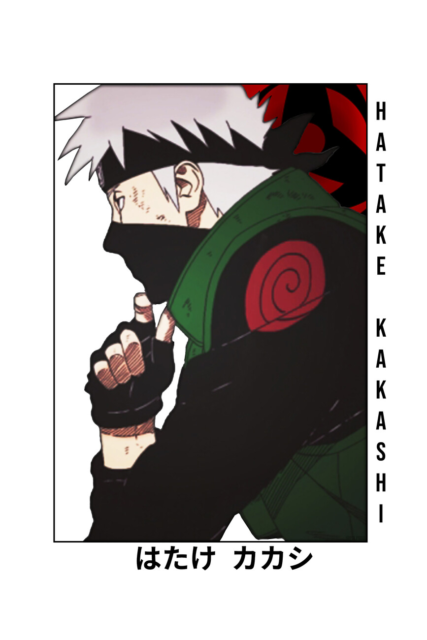 Művészi plakát Hatake Kakashi Naruto