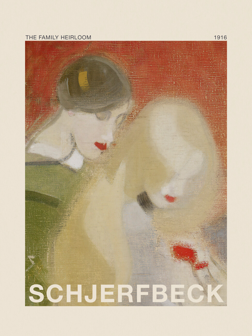 Obraz na plátně The Family Heirloom (Special Edition Female Portrait) - Helene Schjerfbeck
