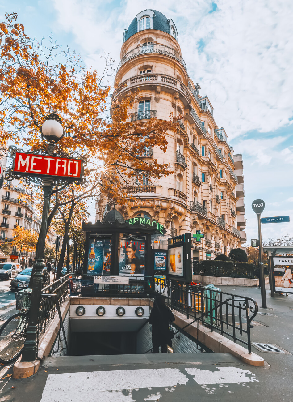 Metro da Parete adesivo strada e auto