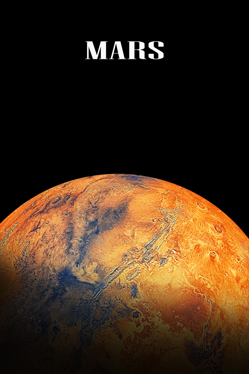 Sticker Mars Planet