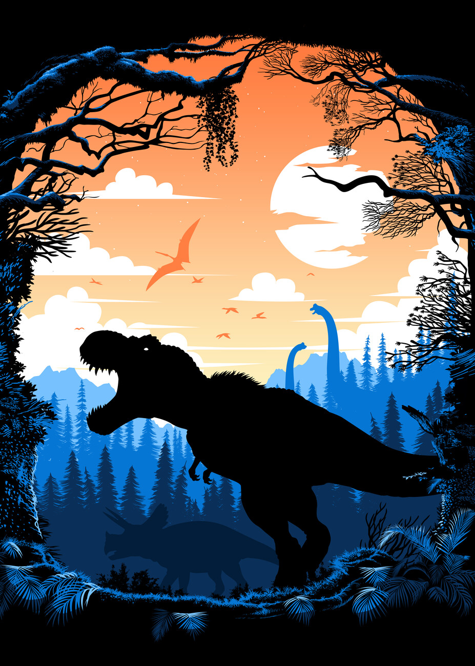 Poster, Quadro Jurassic World - T-Rex em