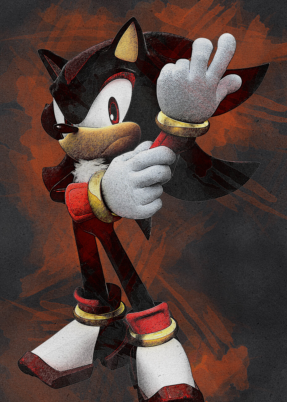 Shadow The Hedgehog Poster | Framed Art | Sonic | NEW | USA