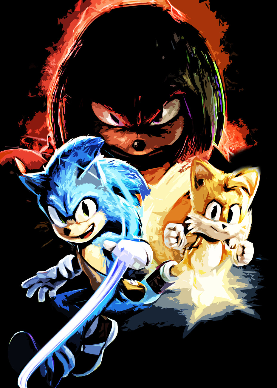 Movie Tails Sonic Movie Sticker - Movie Tails Sonic movie Sonic