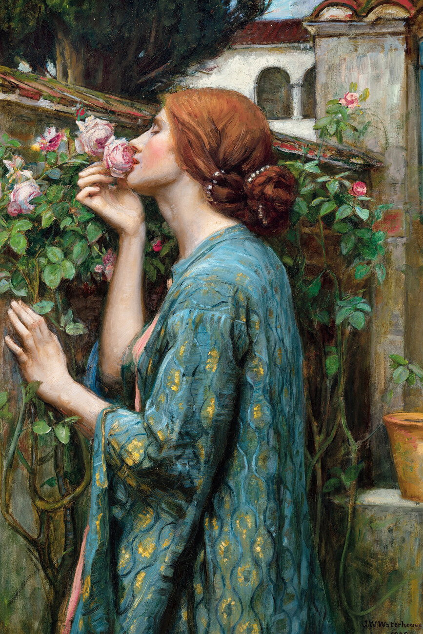 Obrazová reprodukce The Soul of The Rose (Vintage Female Portrait) - John William Waterhouse, (26.7 x 40 cm)