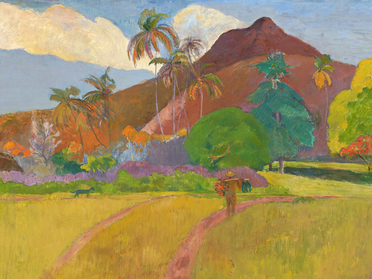 Tahitian Mountains Digital Art by Eugene Henri Paul Gauguin - Fine Art  America