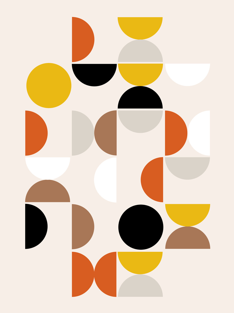 Illustration Mid-century pattern II