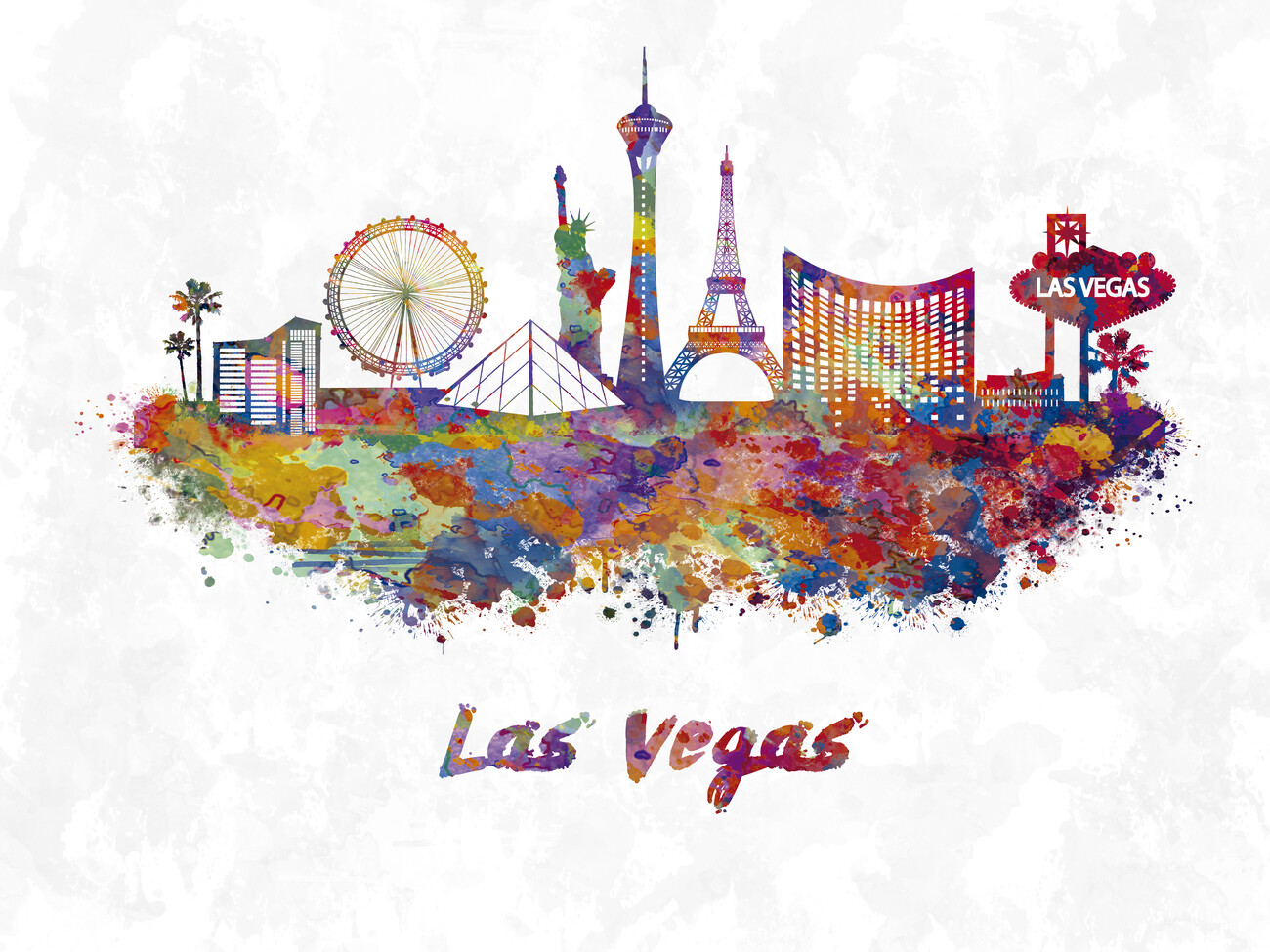 Wall Art Print | Las Vegas skyline | Europosters