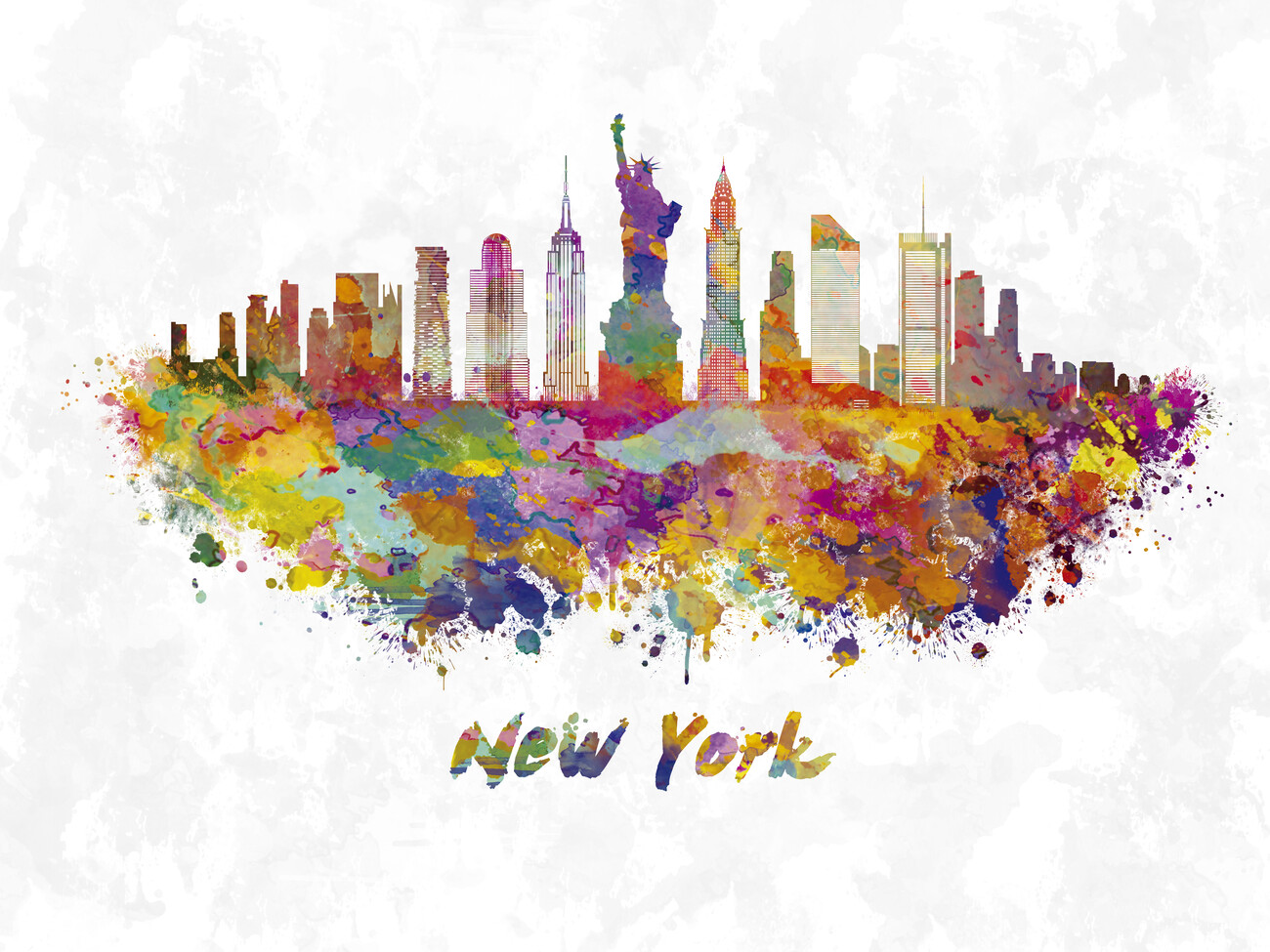 Wall Art Print New York skyline UKposters